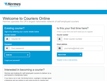 Tablet Screenshot of mycouriersonline.co.uk